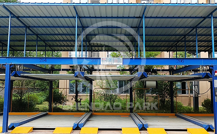 神雕廠區(qū)地面機械車位案例實拍